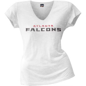 Atlanta Falcons – Scrum Logo Juniors Premium V-Neck T-Shirt