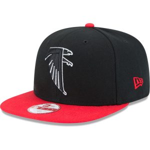 Men’s Atlanta Falcons New Era Black/Red Historic Baycik 9FIFTY Adjustable Snapback Hat