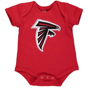 Newborn Atlanta Falcons Red Team Logo Bodysuit