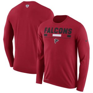 Atlanta Falcons Nike Legend Staff Performance Long Sleeve T-Shirt – Red